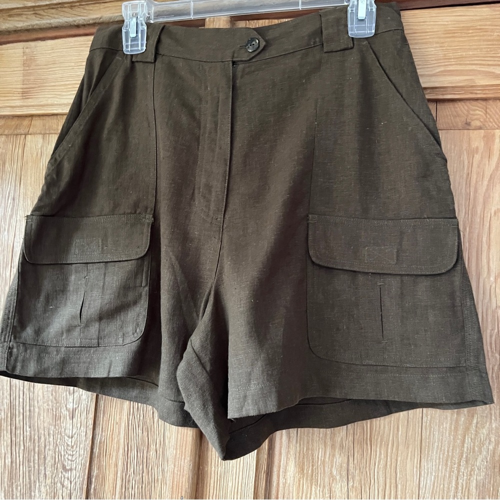 Linen shorts 6 pocket NWOT size 10